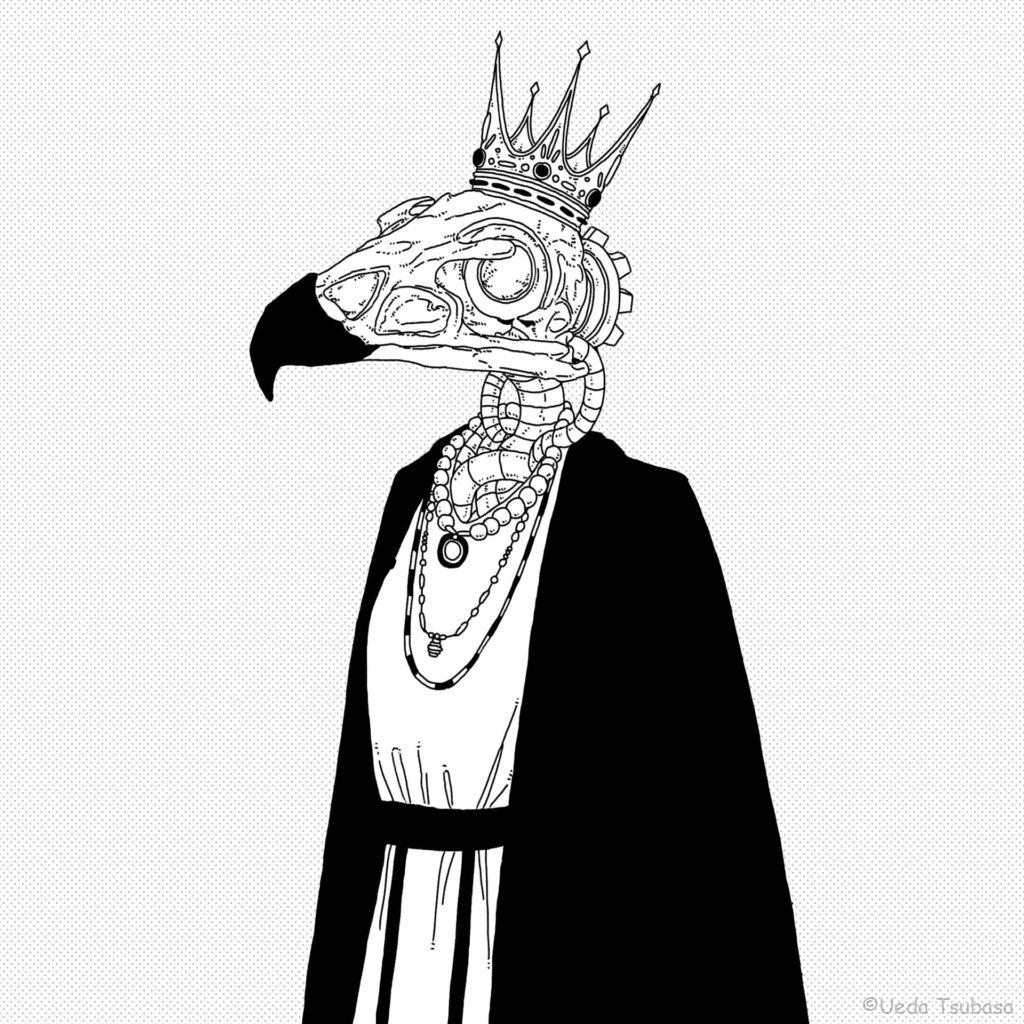 鷲の頭蓋骨のフリーアイコン