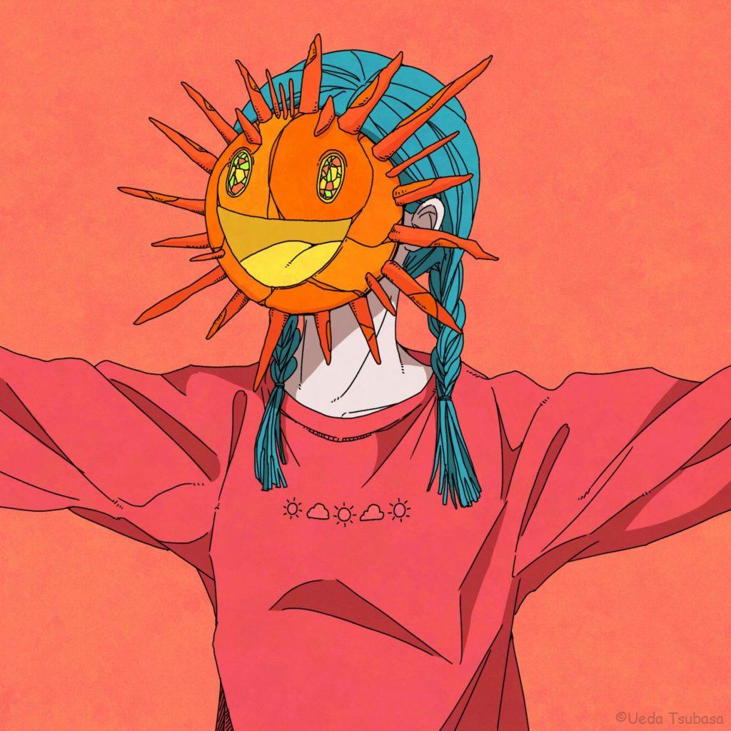 太陽の仮面を被った人のフリーアイコン