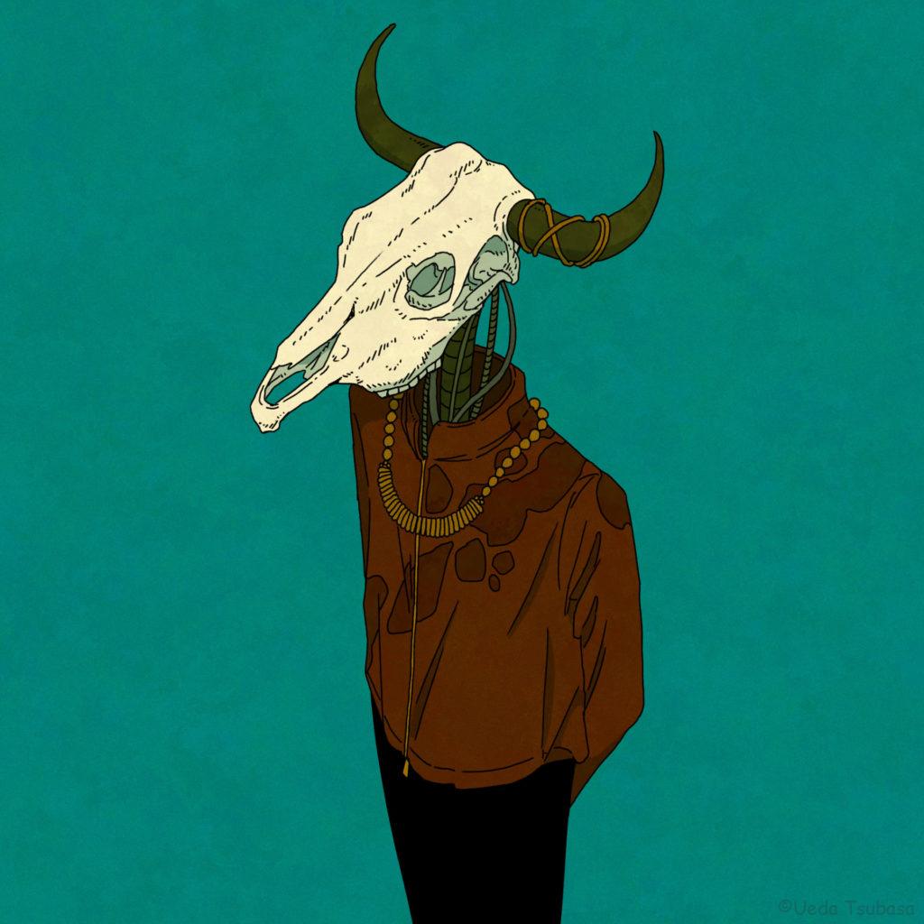 牛の頭蓋骨のフリーアイコン